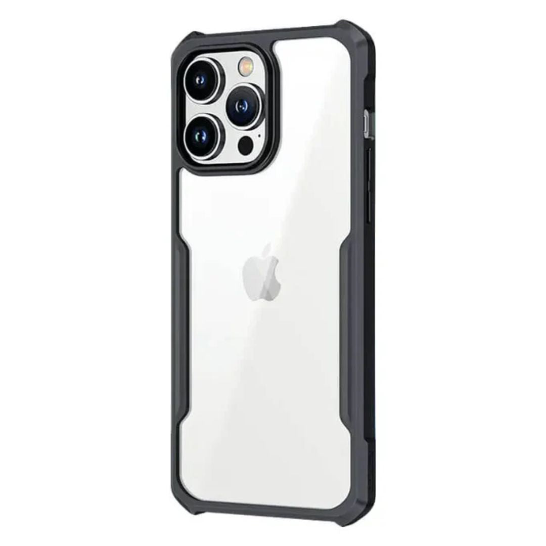 iPhone 16 Pro Shockproof Matte Black Border Aly Camera lens Protection back cover Case