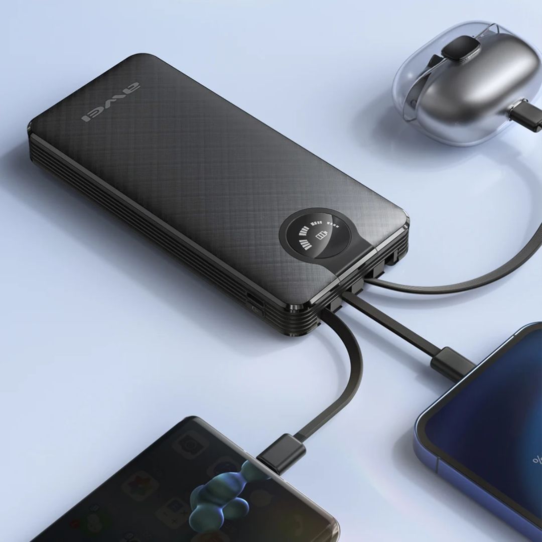 AWEI P133K 10000mAh Power Bank Black