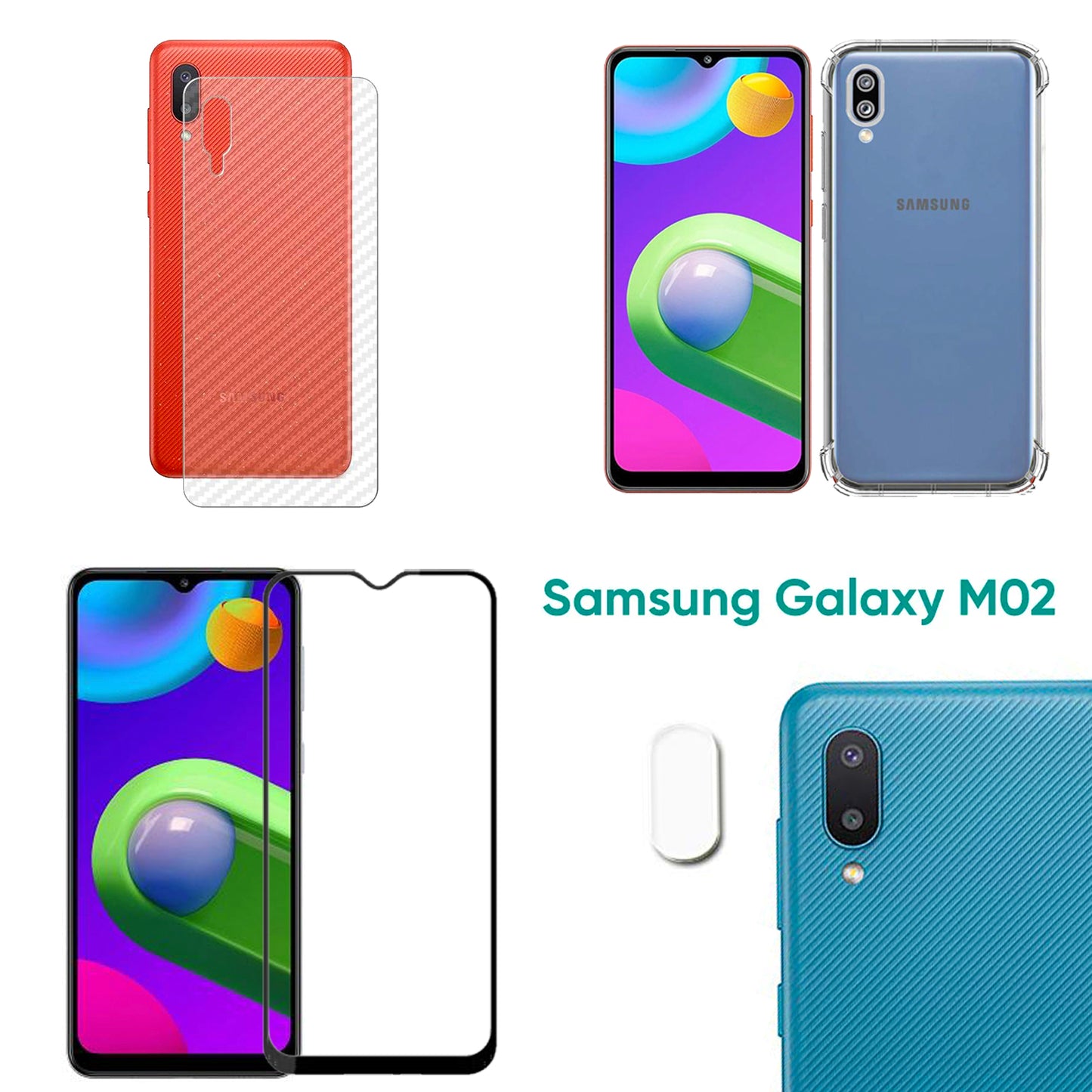 4in1 Protection pack for Samsung M02