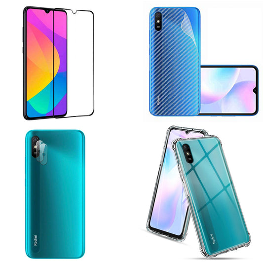 4in1 Protection pack for Redmi 9A