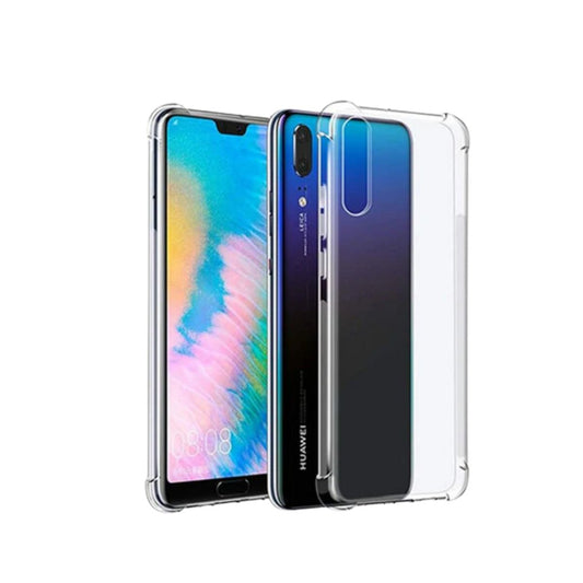 AntiShock Clear Back Cover Soft Silicone TPU Bumper case for Huawei P20 Lite