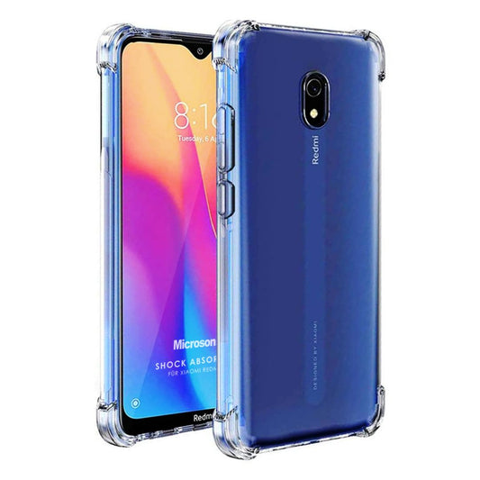 AntiShock Clear Back Cover Soft Silicone TPU Bumper case for Redmi 8A