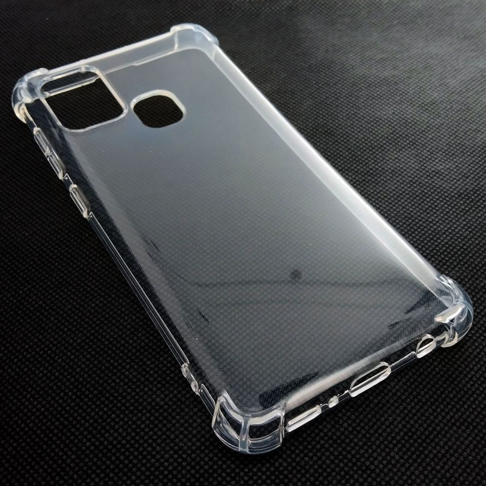 AntiShock Clear Back Cover Soft Silicone TPU Bumper case for Samsung A21s