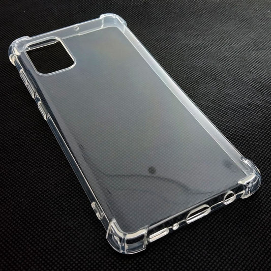 AntiShock Clear Back Cover Soft Silicone TPU Bumper case for Samsung A71