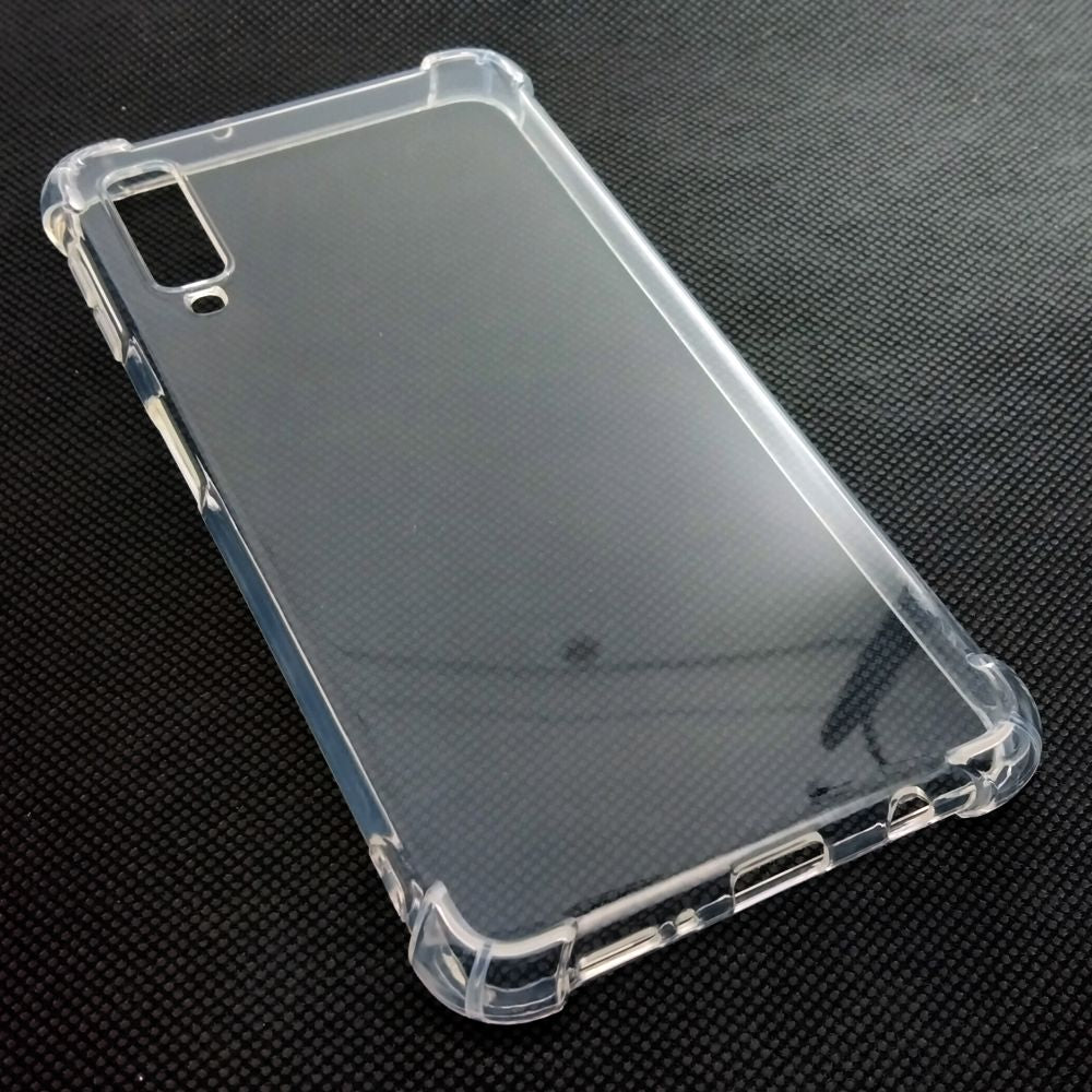 AntiShock Clear Back Cover Soft Silicone TPU Bumper case for Samsung A7 2018