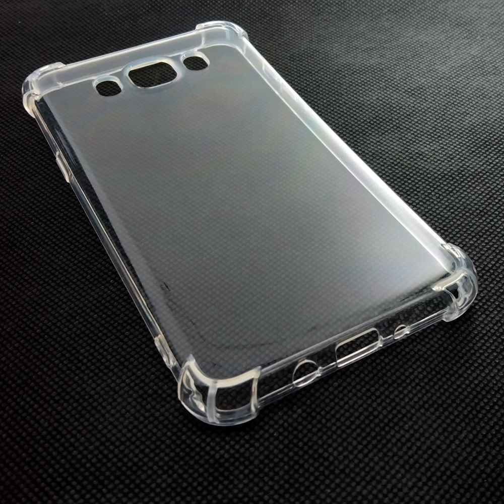 AntiShock Clear Back Cover Soft Silicone TPU Bumper case for Samsung J7 2016