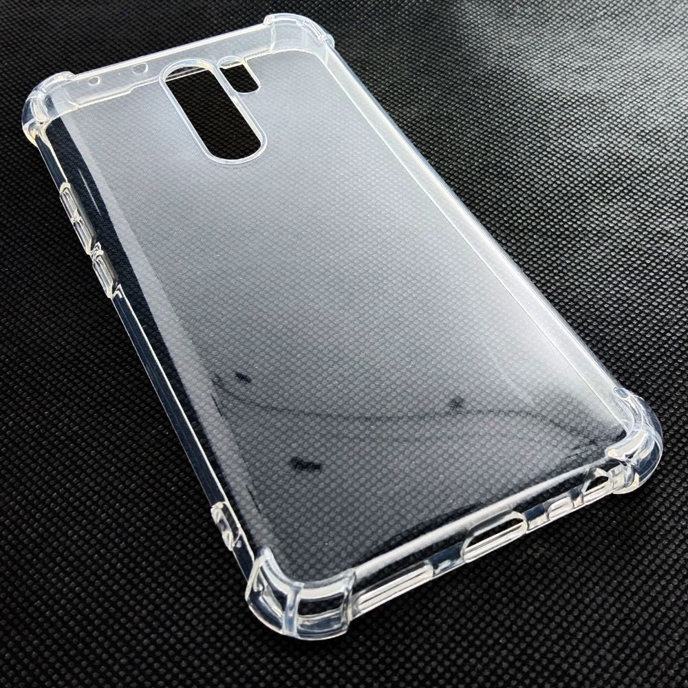 AntiShock Clear Back Cover Soft Silicone TPU Bumper case for Redmi 9