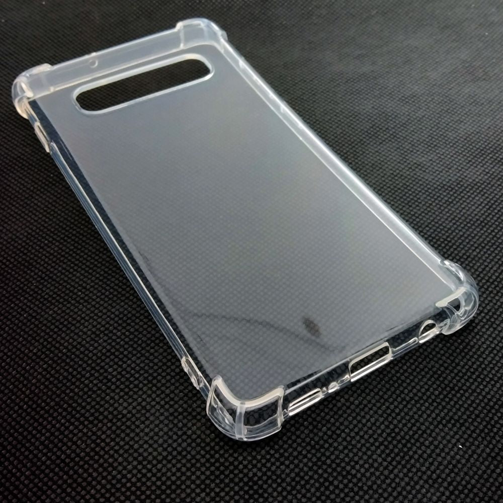 AntiShock Clear Back Cover Soft Silicone TPU Bumper case for Samsung S10 Plus