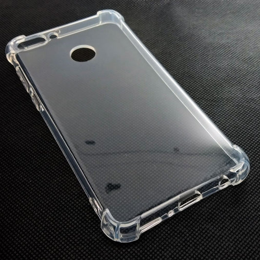 AntiShock Clear Back Cover Soft Silicone TPU Bumper case for Huawei Y9 2018