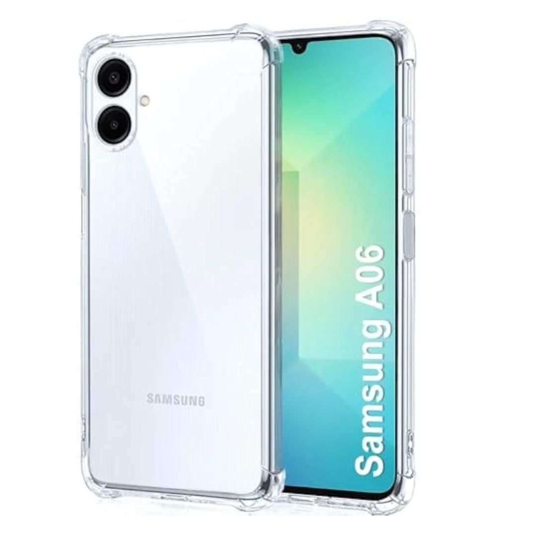 AntiShock Clear Back Cover Soft Silicone TPU Bumper case for Samsung A06