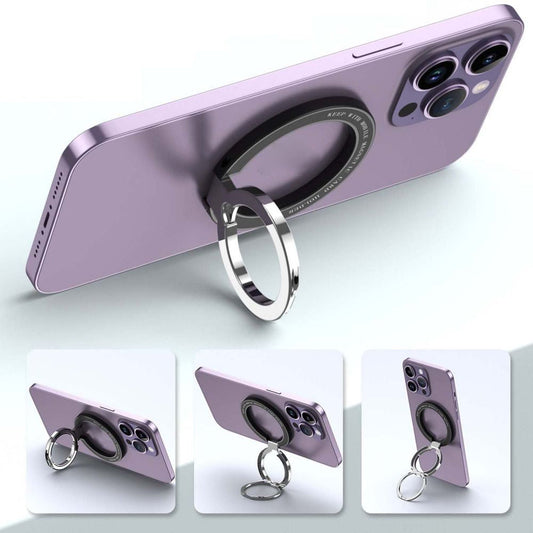 Aluminium Alloy Magnetic Stand Phone Finger Ring Holder For iPhone 15 14 13 12 Pro Max Magsafe Phone Stand Ring Holder