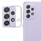 Combo Pack of Tempered Glass Screen Protector, Carbon Fiber Back Sticker, Camera lens Clear Glass Bundle for Samsung A52 5G