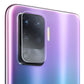 Combo Pack of Tempered Glass Screen Protector, Carbon Fiber Back Sticker, Camera lens Clear Glass Bundel for OPPO F19 Pro