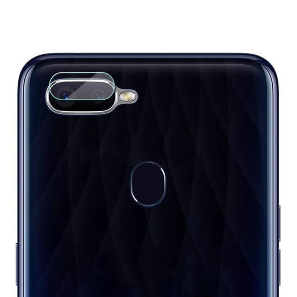 Combo Pack of Tempered Glass Screen Protector, Carbon Fiber Back Sticker, Camera lens Clear Glass Bundel for OPPO F9