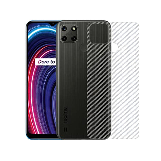 Realme C25Y carbon Back Clear Skin Sticker