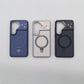 Samsung S26 Luxury Magnetic Clear Case with Camera Lens Protection – Premium Shockproof Back Cover