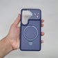 Samsung S26 Luxury Magnetic Clear Case with Camera Lens Protection – Premium Shockproof Back Cover