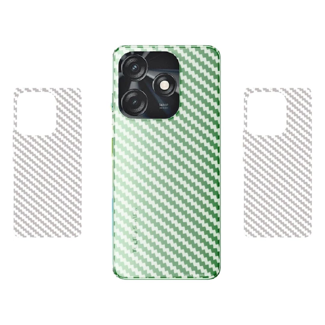 Tecno Spark 10C Carbon Back Clear Skin Sticker