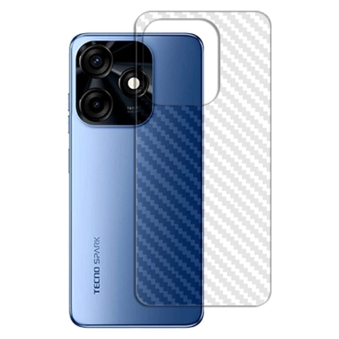 Tecno Spark 10C Carbon Back Clear Skin Sticker