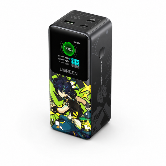 UGREEN 20000mAh 130W Genshin Impact Edition Smart Display Fast Charging Power Bank – Model PB721 – Portable Fast Charging Battery Pack for Smartphones, Tablets, Laptops and USB-Powered Devices