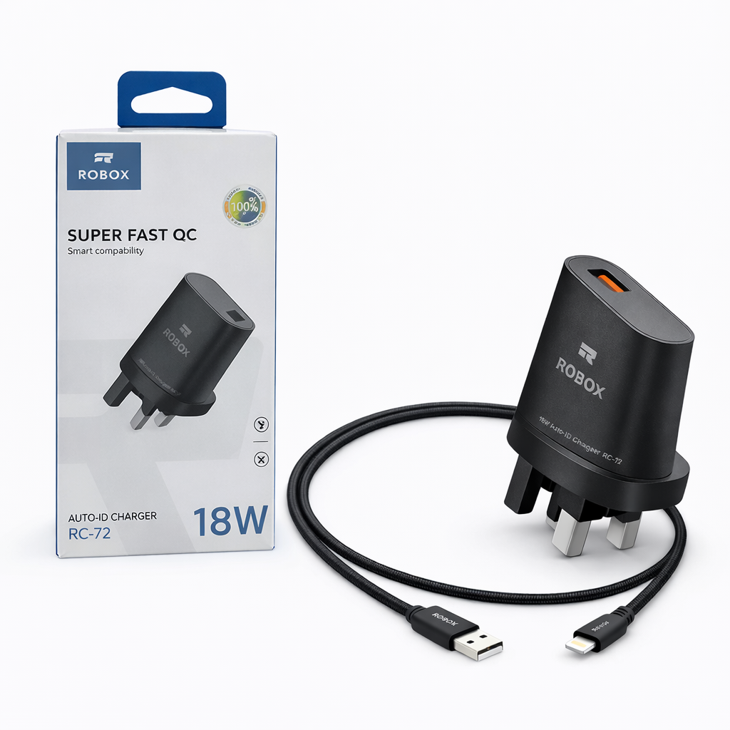 Robox 18W Charger with Lightning Cable