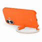 iPhone 17 Premium Soft Silicone TPU Kickstand Strap Shockproof Protective Back Cover Case – Anti-Scratch Slim Lightweight Anti-Slip Cover with Adjustable Hands-Free Stand, Raised Camera & Screen Protection