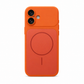 iPhone 16 Orange Back Case - Slim Fit Shockproof Protective Silicone Phone Cover