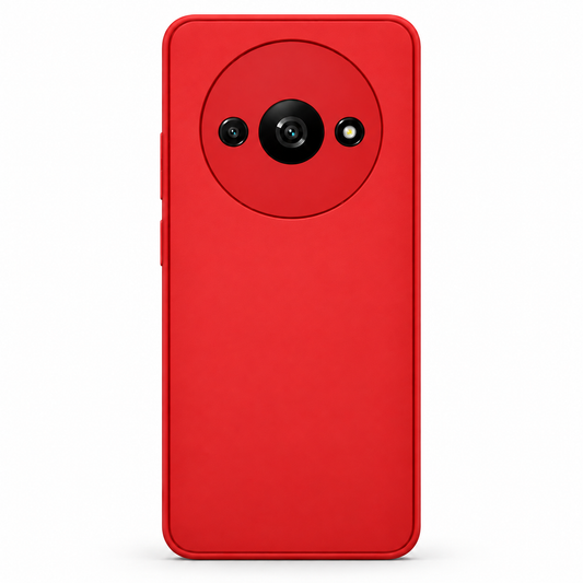Redmi A3 Matte Soft Silicone TPU Case – Slim Shockproof Protective Back Cover with Camera Protection