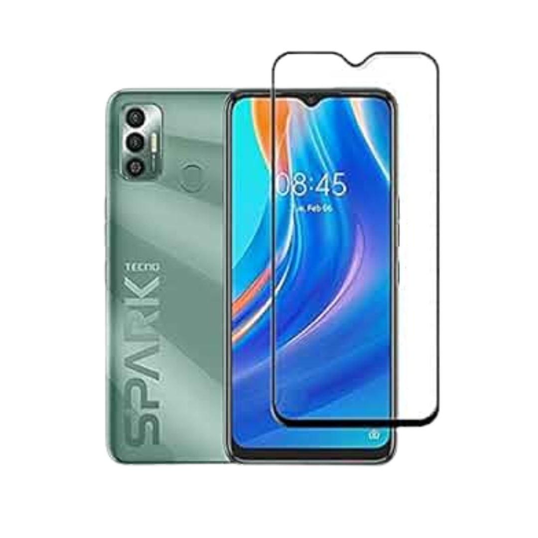 Tecno Spark 7 Screen Protector Full HD Tempered Glass with installation Kit