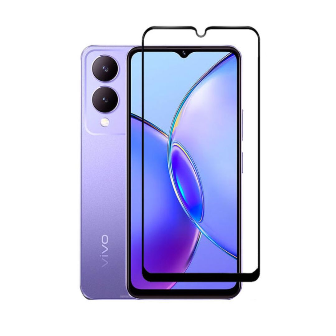 Vivo Y17s Screen Protector Full HD Tempered Glass with installation Kit