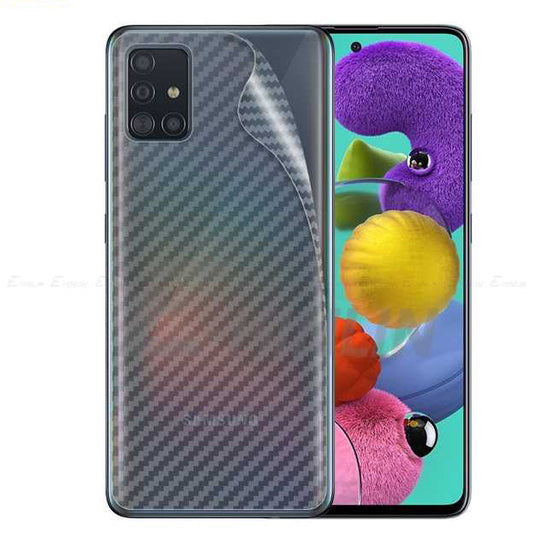 Samsung A71 carbon Back Clear Skin Sticker