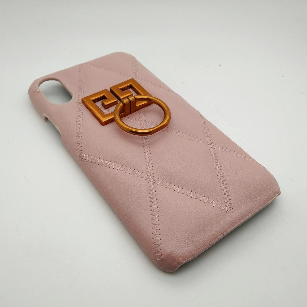 Luxury shock proof Ring Holder Back cover Case for iPhone XR Pink