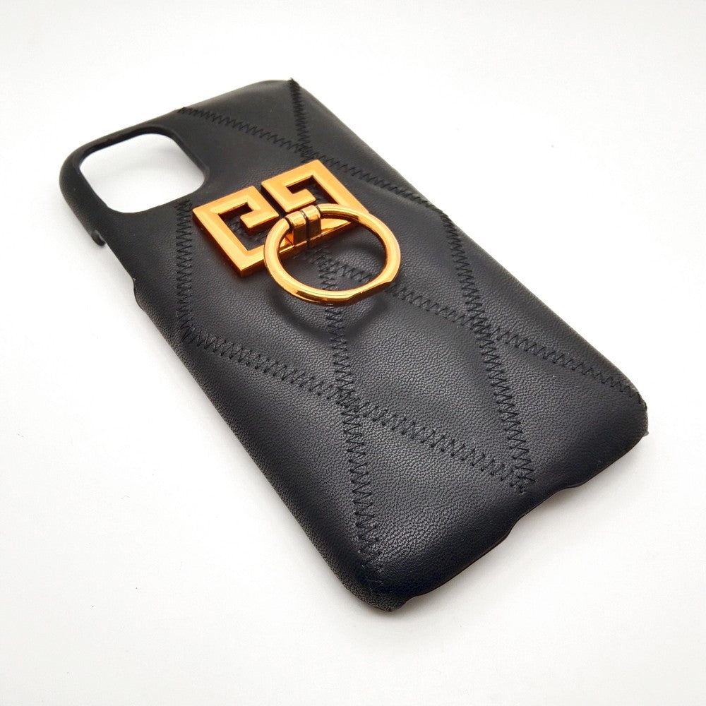 Luxury shock proof Ring Holder Back cover Case for iPhone 11 Black