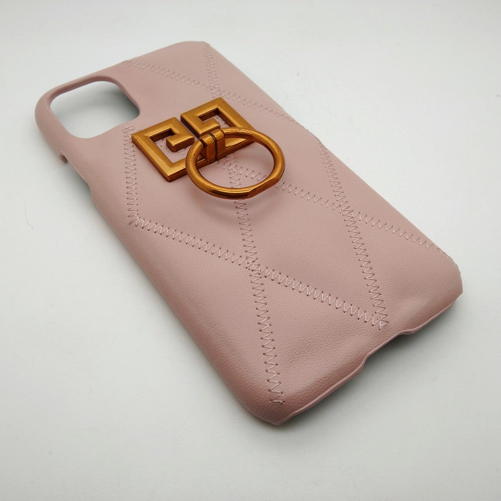 Luxury shock proof Ring Holder Back cover Case for iPhone 11 Pink