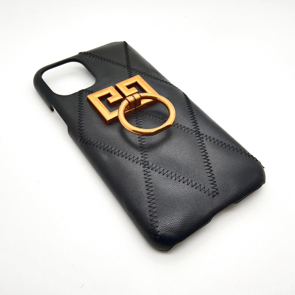 Luxury shock proof Ring Holder Back cover Case for iPhone 11 Pro Black