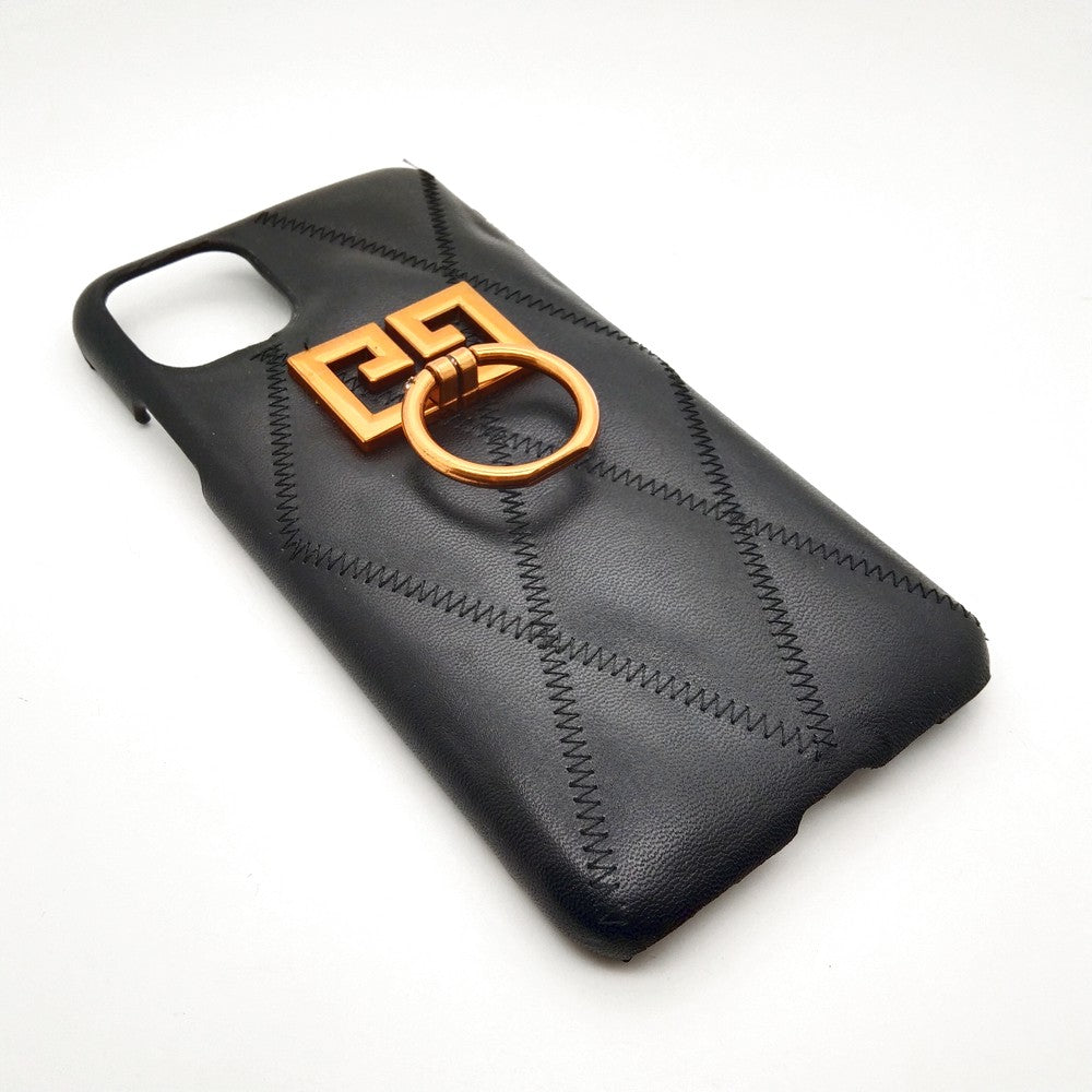 Luxury shock proof Ring Holder Back cover Case for iPhone 11 Pro Max Black