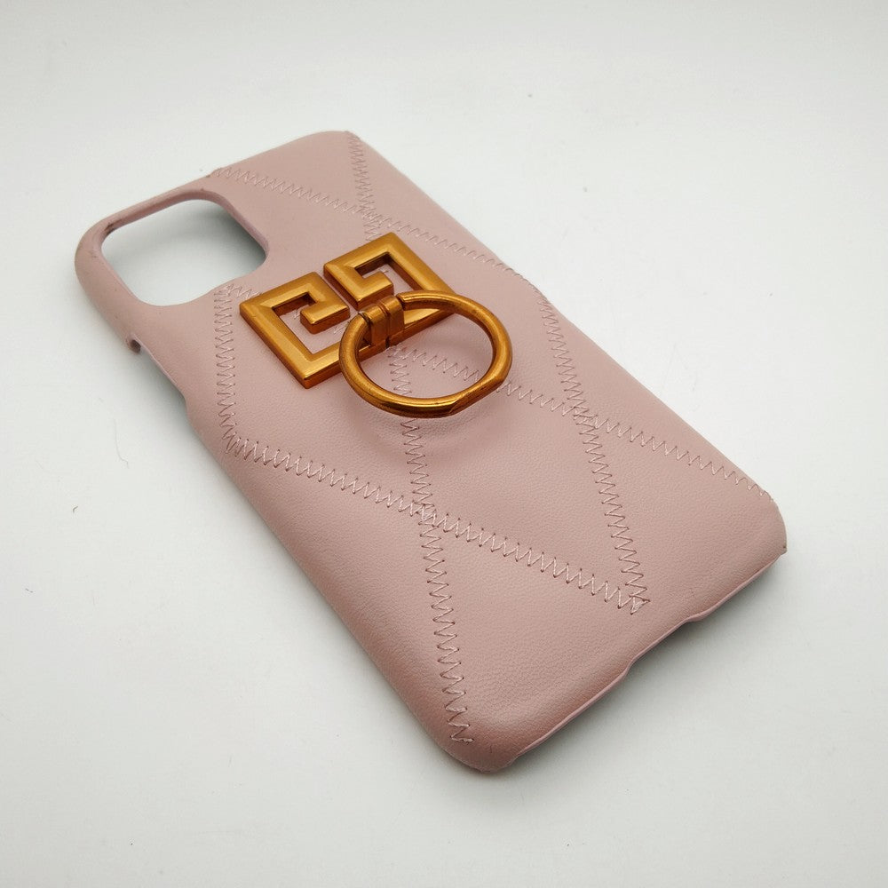 Luxury shock proof Ring Holder Back cover Case for iPhone 11 Pro Pink