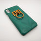 Luxury shock proof Ring Holder Back cover Case for iPhone X/Xs Green