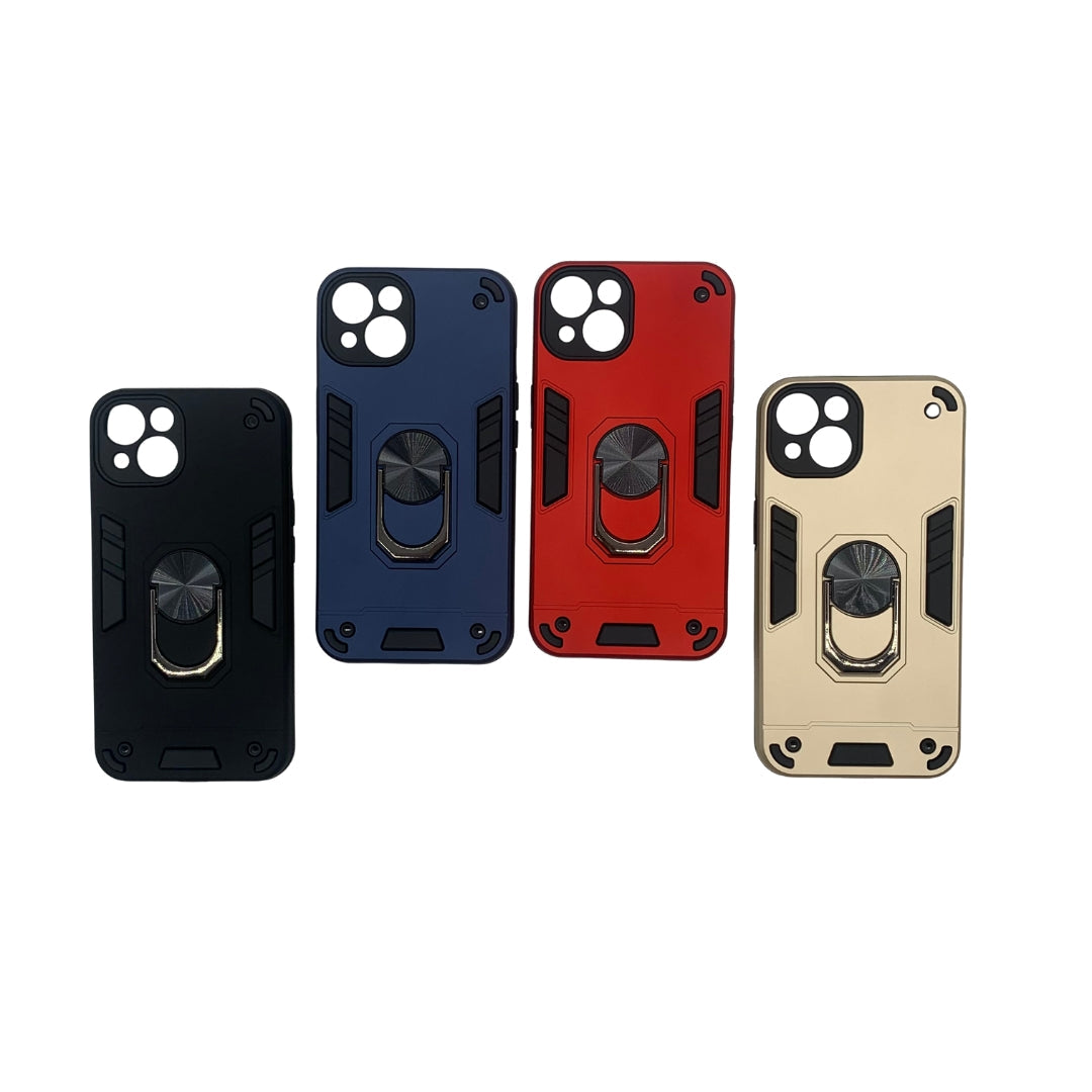 iPhone 13 Hard PC Case with ring holder Shockproof Slim back Cover