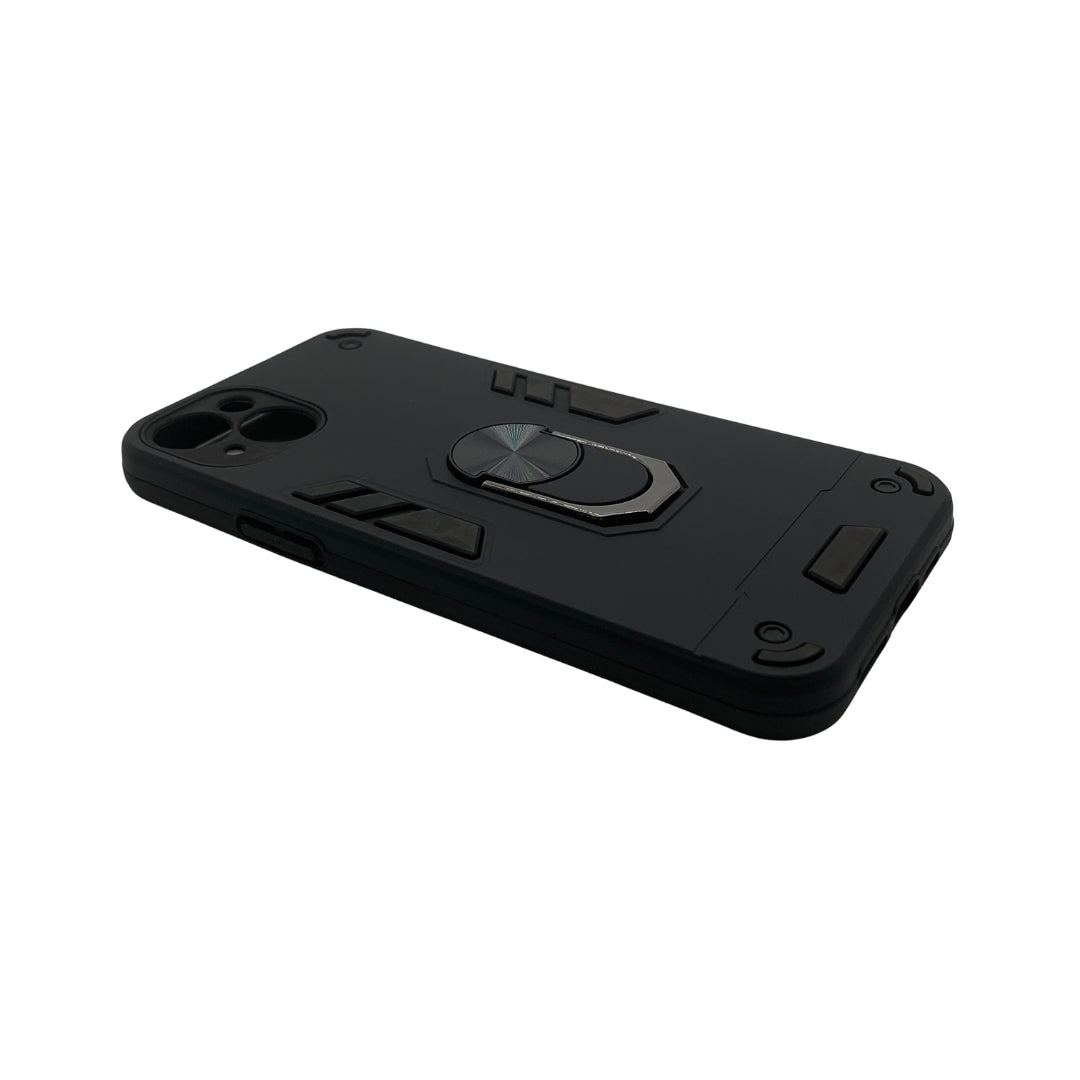iPhone 15 Plus Hard PC Case with ring holder Shockproof Slim back Cover