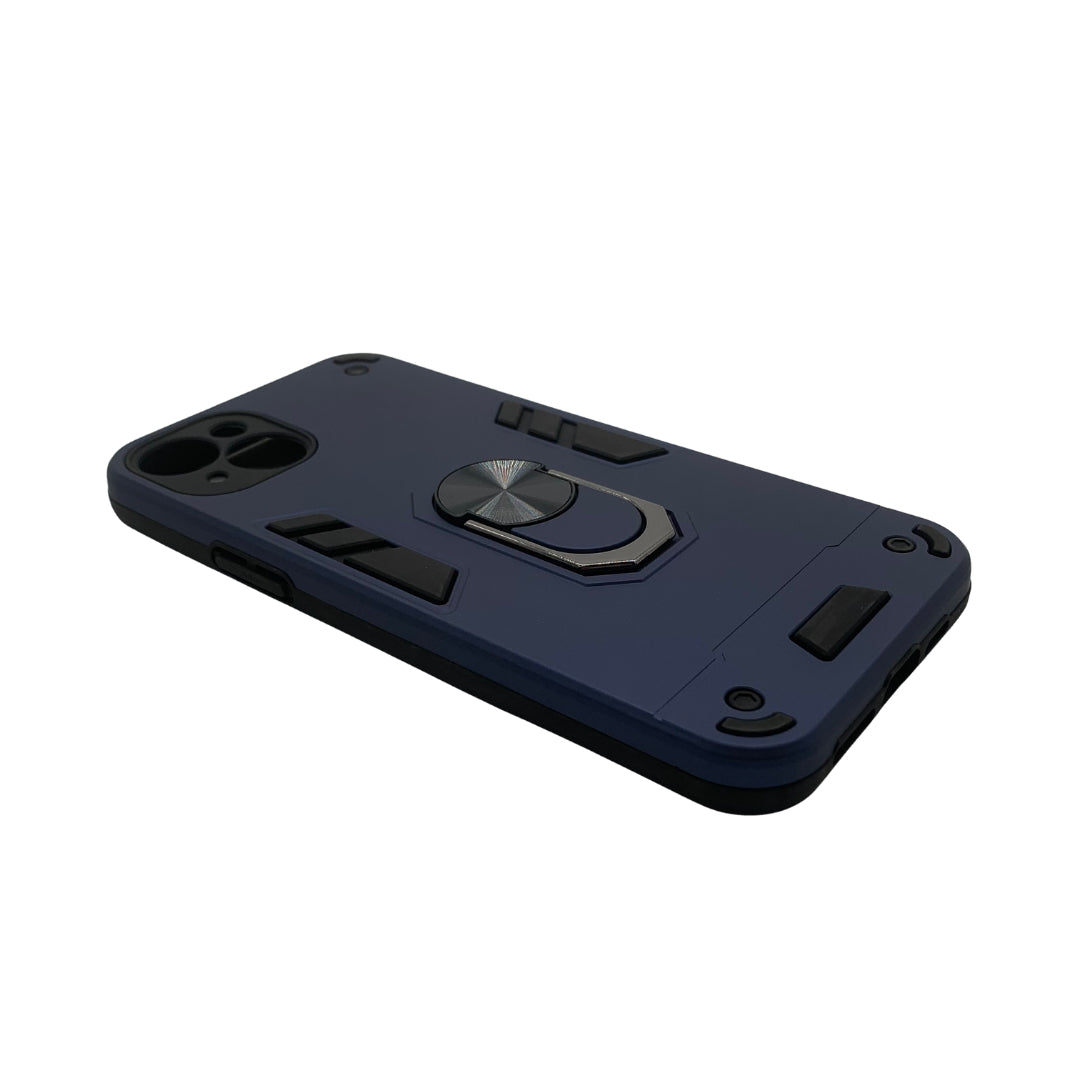 iPhone 15 Plus Hard PC Case with ring holder Shockproof Slim back Cover
