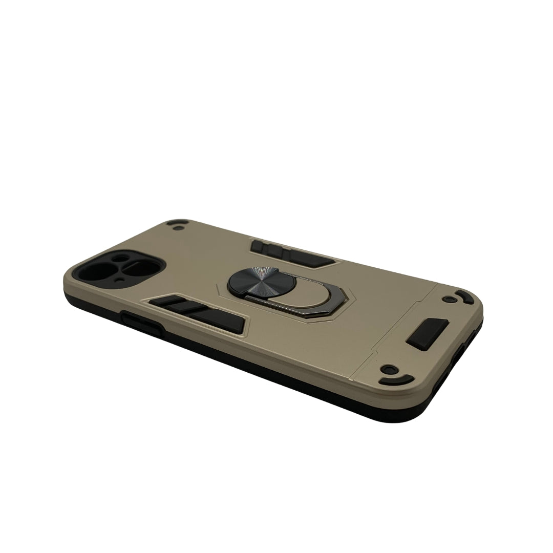 iPhone 15 Plus Hard PC Case with ring holder Shockproof Slim back Cover
