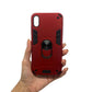iPhone Xs Max Hard PC Case with ring holder Shockproof Slim back Cover