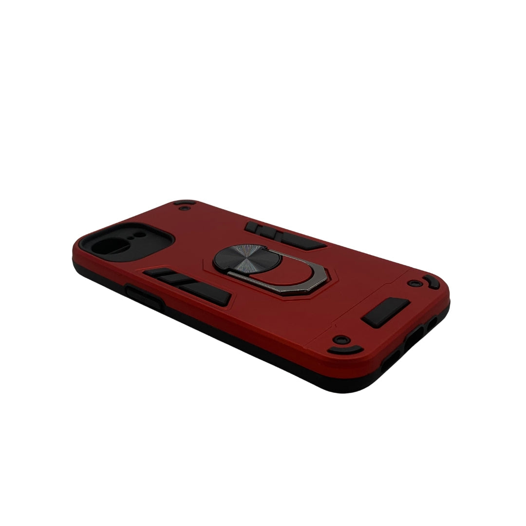 iPhone 16e Hard PC Case with ring holder Shockproof Slim back Cover