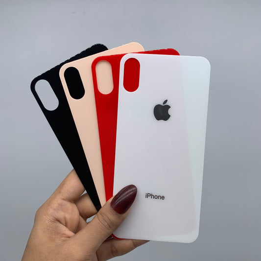 Coloured Back Tempered Glass for iPhone X / XS