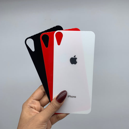 Coloured Back Tempered Glass for iPhone XR