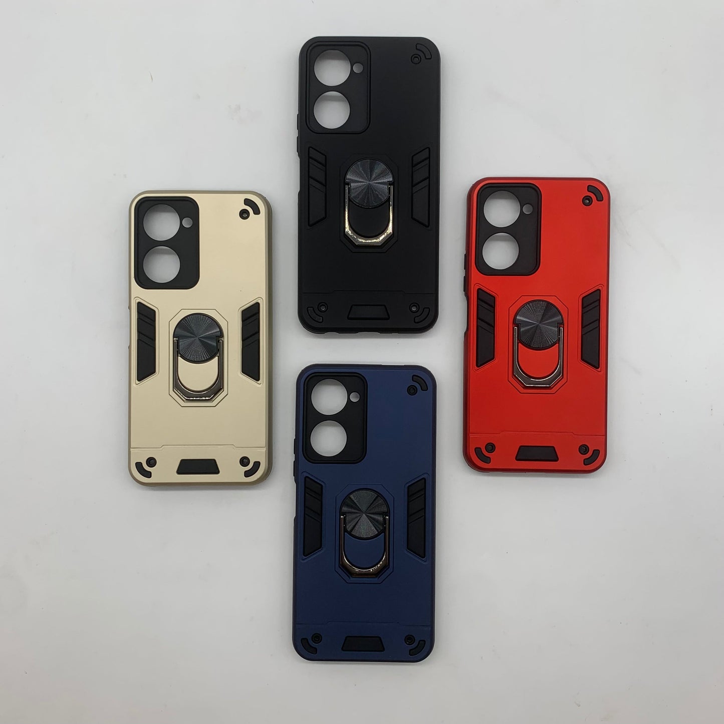 Vivo Y03 Hard PC Case with ring holder Shockproof Slim back Cover