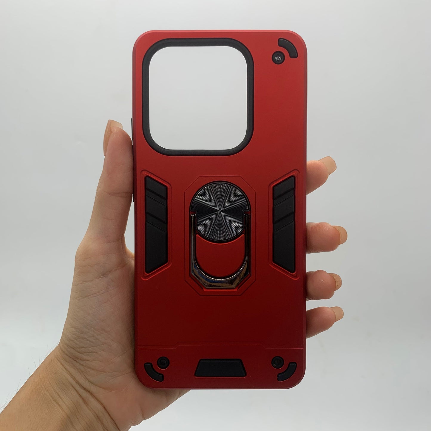 Redmi Note 14 4G Hard PC Case with ring holder Shockproof Slim back Cover