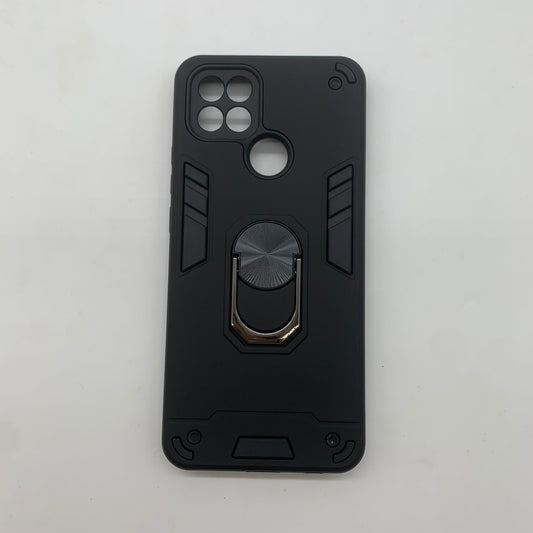OPPO A15 Hard PC Case with ring holder Shockproof Slim back Cover