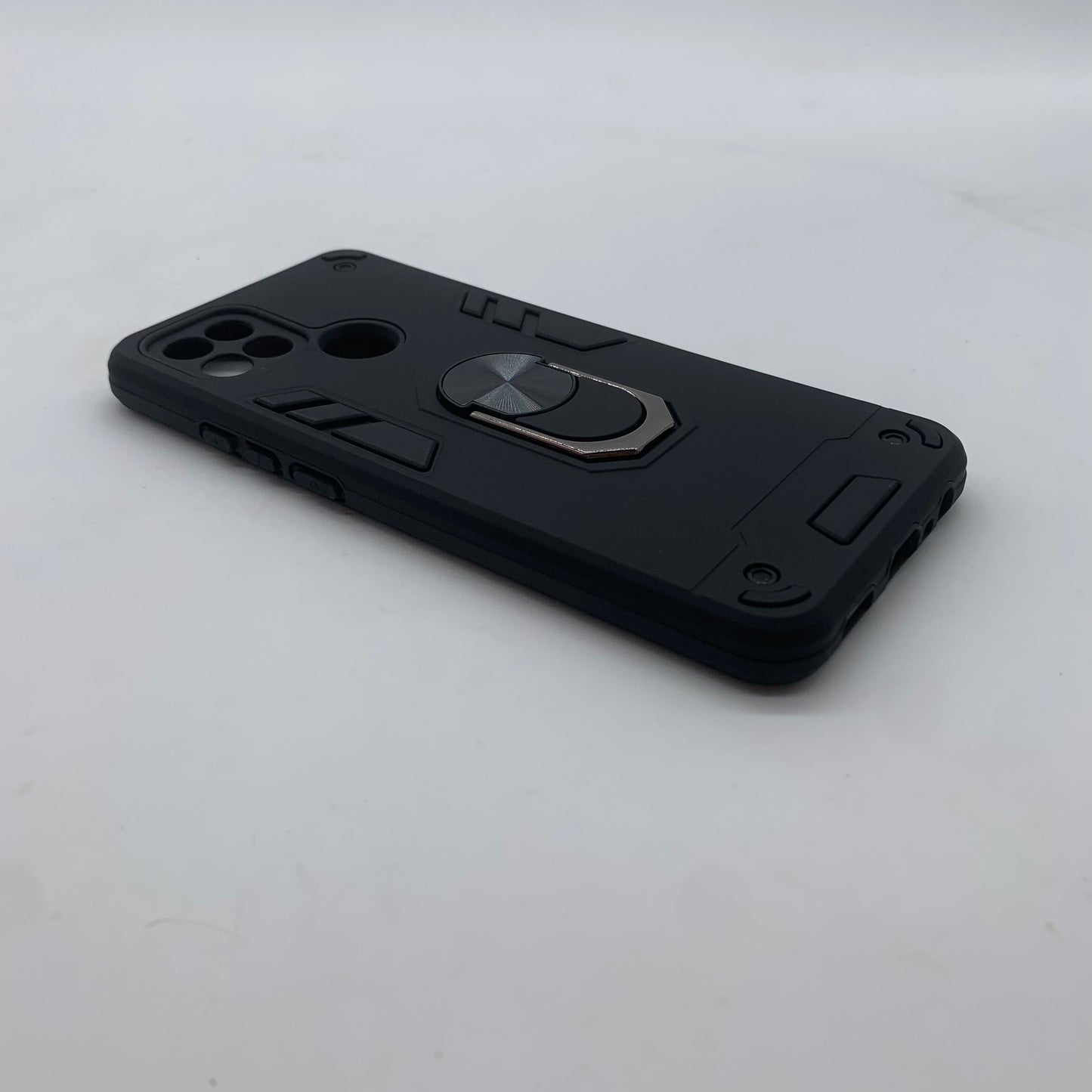 OPPO A15 Hard PC Case with ring holder Shockproof Slim back Cover